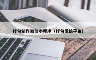 泰州桦甸制作微信小程序（桦甸微信平台）